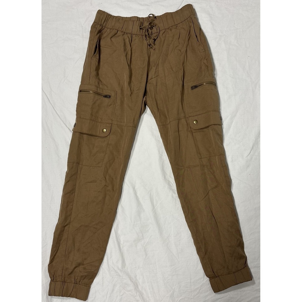 Banana Republic Womens Cargo Jogger Pants Brown Regular Fit Utility Outdoor XS